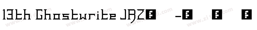13th Ghostwrite JRZ常字体转换